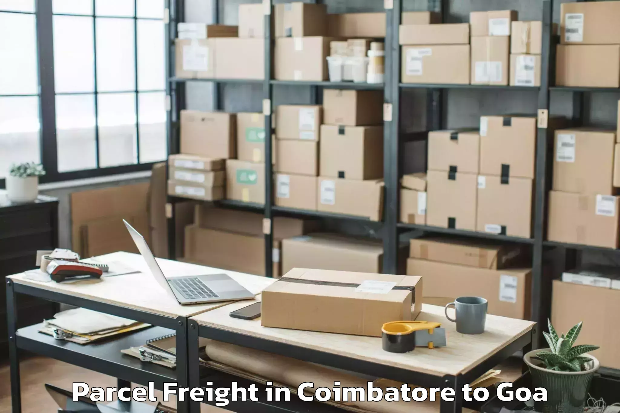 Book Your Coimbatore to Mapusa Parcel Freight Today